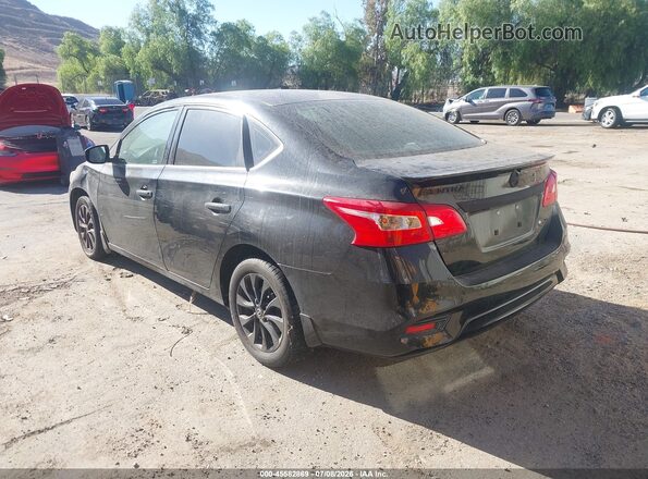 3N1AB7AP2JY236789 2018 NISSAN SENTRA Black Trasero izquierdo