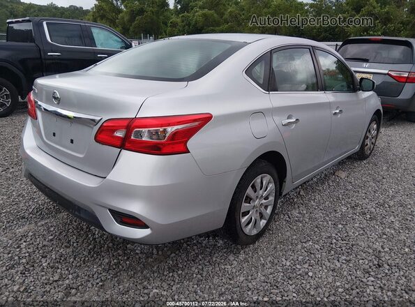 3N1AB7AP2JY252460 2018 NISSAN SENTRA Серебряный Задняя правая четверть