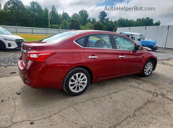 3N1AB7AP2JY284292 2018 NISSAN SENTRA Красный Задняя правая четверть