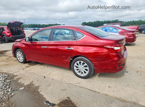 3N1AB7AP2JY284292 2018 NISSAN SENTRA Красный Задняя левая четверть