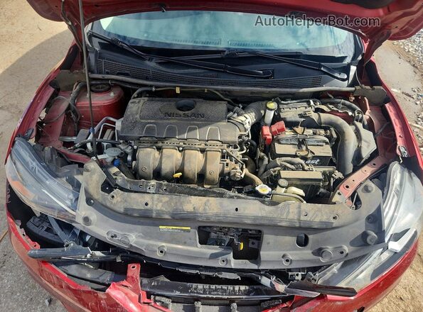 3N1AB7AP2JY284292 2018 NISSAN SENTRA Красный Вид задней части салона