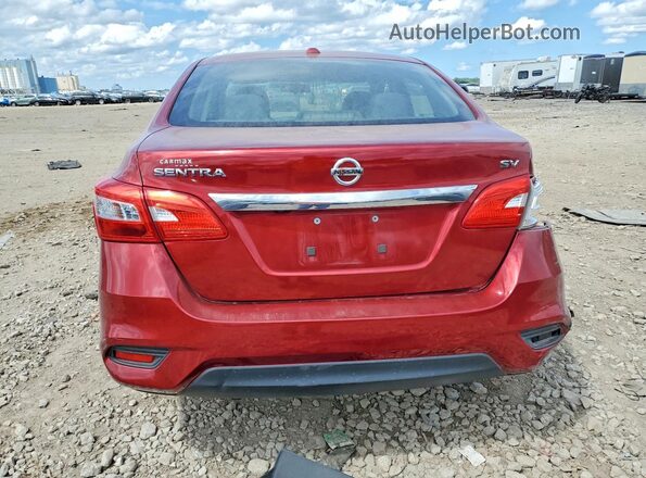 3N1AB7AP2JY296491 2018 NISSAN SENTRA Burgundy Widok z tyłu