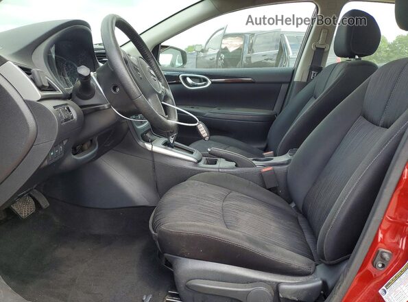 3N1AB7AP2JY296491 2018 NISSAN SENTRA Burgundy Widok wnętrza z przodu