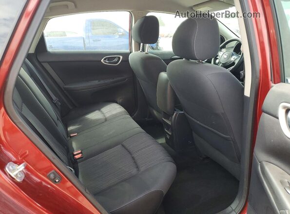 3N1AB7AP2JY296491 2018 NISSAN SENTRA Burgundy Widok tylnych siedzeń