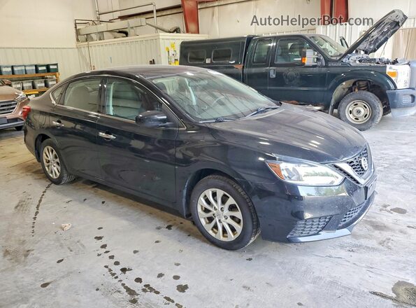 3N1AB7AP2JY313564 2018 NISSAN SENTRA Black Przód prawy