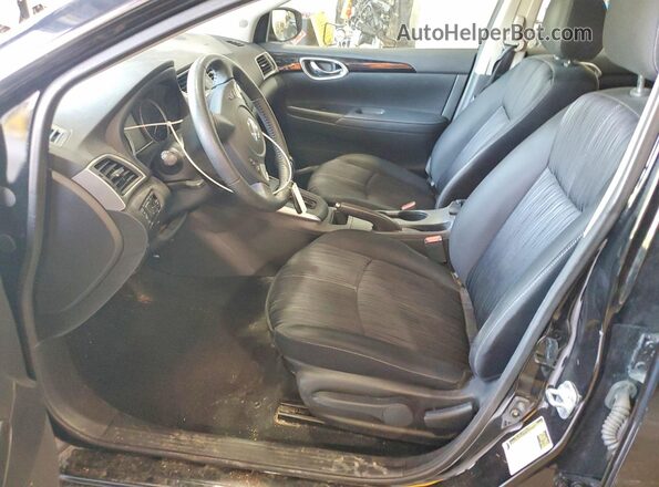 3N1AB7AP2JY313564 2018 NISSAN SENTRA Black Widok wnętrza z przodu