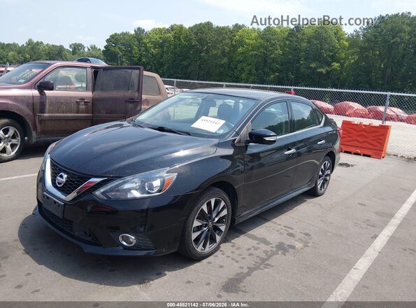 3N1AB7AP2JY335919 2018 NISSAN SENTRA Black წინა მარცხენა ხედი სამი მეოთხედიდან