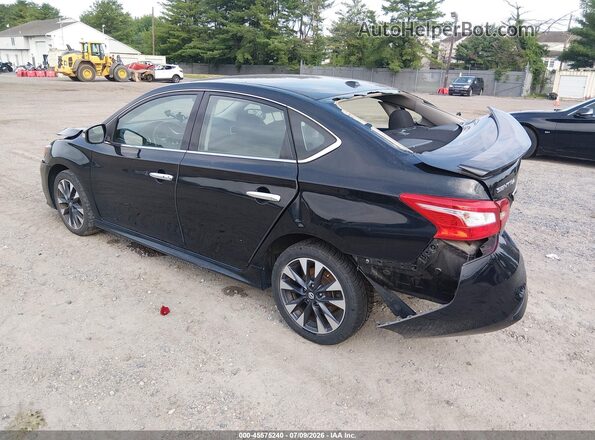 3N1AB7AP2JY347147 2018 NISSAN SENTRA Черный Задняя левая четверть