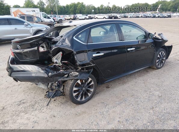 3N1AB7AP2JY347147 2018 NISSAN SENTRA Черный Задняя правая четверть