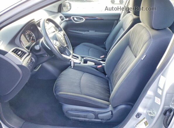 3N1AB7AP2KL612857 2019 NISSAN SENTRA Silver წინა სალონის ხედი