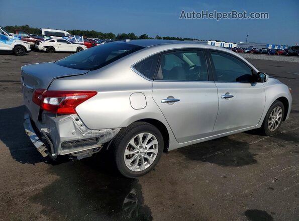 3N1AB7AP2KL612857 2019 NISSAN SENTRA Silver უკანა მარჯვენა