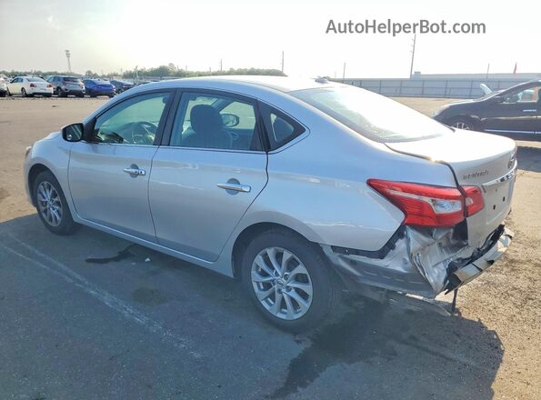 3N1AB7AP2KL612857 2019 NISSAN SENTRA Silver უკანა მარცხენა