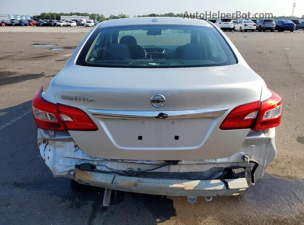3N1AB7AP2KL612857 2019 NISSAN SENTRA Silver უკანა ხედი