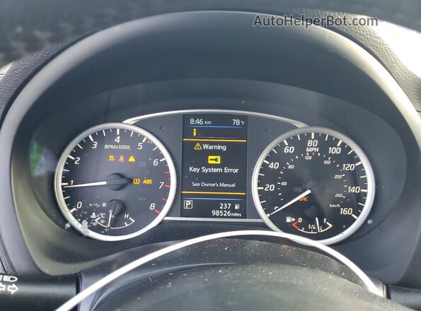 3N1AB7AP2KL612857 2019 NISSAN SENTRA Silver ხელსაწყოთა პანელის ხედი