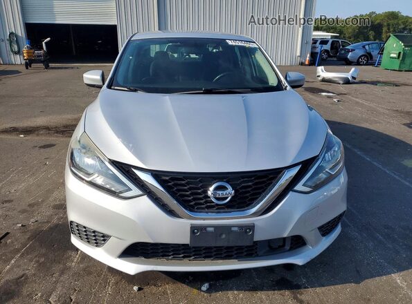 3N1AB7AP2KL612857 2019 NISSAN SENTRA Silver წინა ხედი