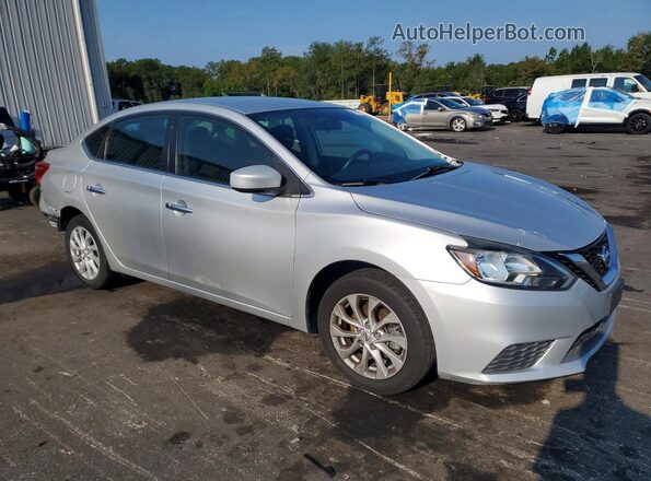 3N1AB7AP2KL612857 2019 NISSAN SENTRA Silver წინა მარჯვენა