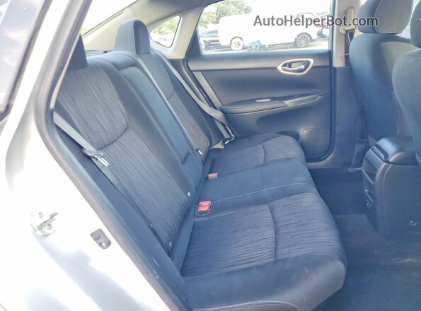 3N1AB7AP2KL612857 2019 NISSAN SENTRA Silver უკანა სავარძლების ხედი