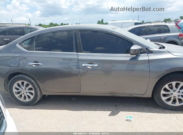 3N1AB7AP2KL627424 2019 NISSAN SENTRA Gray უკანა სალონის ხედი