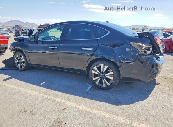 3N1AB7AP2KY204507 2019 NISSAN SENTRA Black Trasero izquierdo