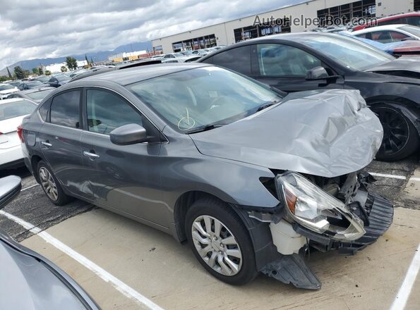 3N1AB7AP2KY212090 2019 NISSAN SENTRA Gray წინა მარჯვენა