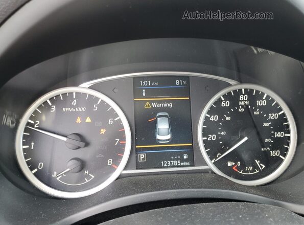 3N1AB7AP2KY212090 2019 NISSAN SENTRA Gray ხელსაწყოთა პანელის ხედი
