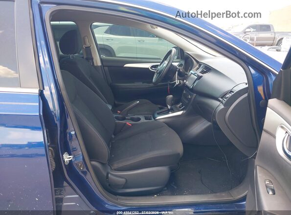 3N1AB7AP2KY213658 2019 NISSAN SENTRA Blue Vista interior delantera