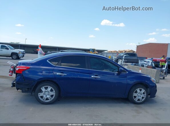 3N1AB7AP2KY213658 2019 NISSAN SENTRA Blue Vista interior trasera