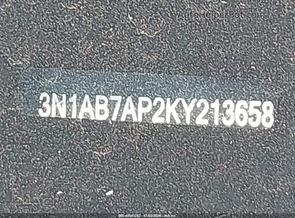 3N1AB7AP2KY213658 2019 NISSAN SENTRA Blue 