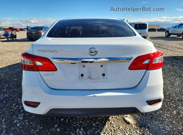 3N1AB7AP2KY214955 2019 NISSAN SENTRA White Widok z tyłu