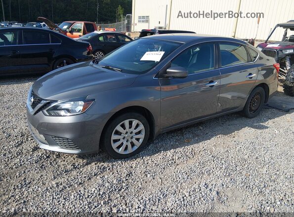 3N1AB7AP2KY246112 2019 NISSAN SENTRA Серый Передняя левая четверть