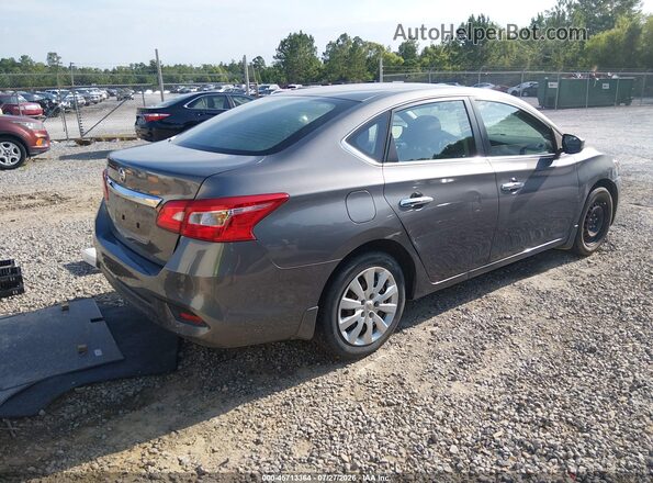 3N1AB7AP2KY246112 2019 NISSAN SENTRA Серый Задняя правая четверть