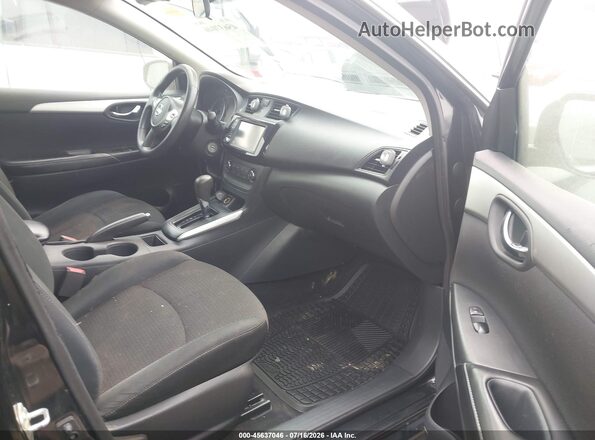 3N1AB7AP2KY246983 2019 NISSAN SENTRA Black წინა სალონის ხედი