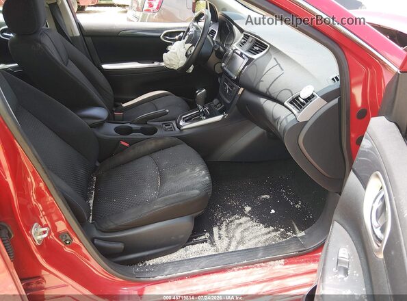 3N1AB7AP2KY252752 2019 NISSAN SENTRA Red Вид салону спереду