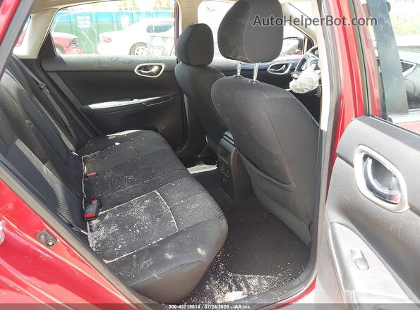3N1AB7AP2KY252752 2019 NISSAN SENTRA Red Вид наклейки з VIN-кодом