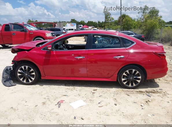 3N1AB7AP2KY252752 2019 NISSAN SENTRA Red Панорамний вид салону 360°