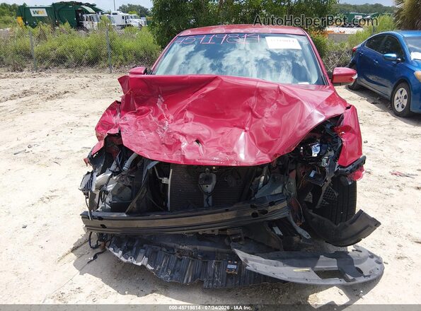 3N1AB7AP2KY252752 2019 NISSAN SENTRA Red Вид щитка приладів