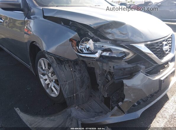 3N1AB7AP2KY259796 2019 NISSAN SENTRA Gray წინა ხედი