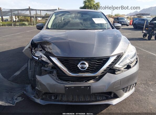 3N1AB7AP2KY259796 2019 NISSAN SENTRA Gray ხელსაწყოთა პანელის ხედი
