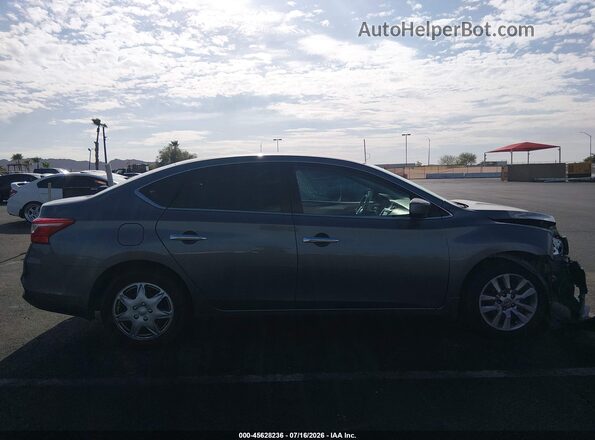 3N1AB7AP2KY259796 2019 NISSAN SENTRA Gray უკანა სალონის ხედი