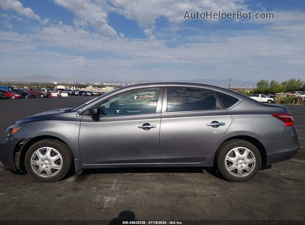 3N1AB7AP2KY259796 2019 NISSAN SENTRA Gray სალონის 360-გრადუსიანი ხედი