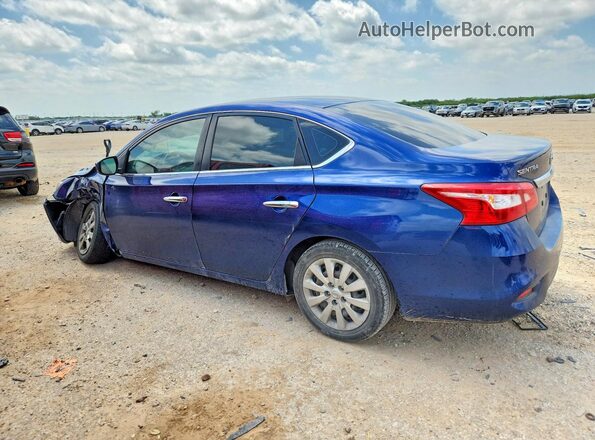 3N1AB7AP2KY265176 2019 NISSAN SENTRA Blue Rear left