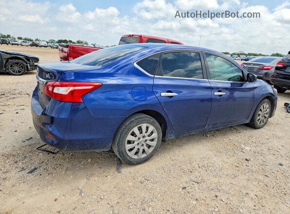 3N1AB7AP2KY265176 2019 NISSAN SENTRA Blue Rear right