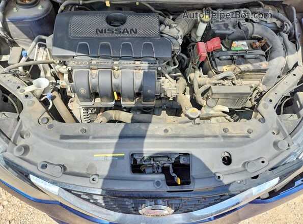 3N1AB7AP2KY265176 2019 NISSAN SENTRA Blue Rear interior view