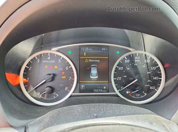 3N1AB7AP2KY265176 2019 NISSAN SENTRA Blue Instrument cluster view