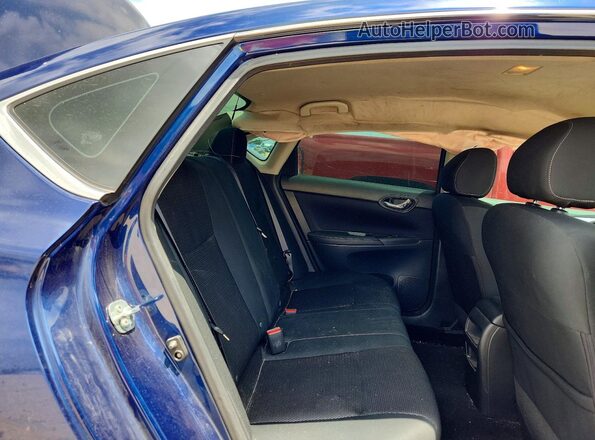 3N1AB7AP2KY265176 2019 NISSAN SENTRA Blue Rear seats view