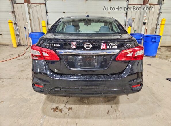 3N1AB7AP2KY273990 2019 NISSAN SENTRA Black Rear view