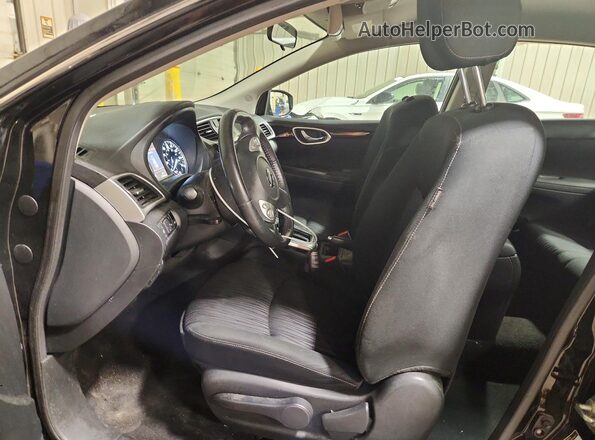 3N1AB7AP2KY273990 2019 NISSAN SENTRA Black Front interior view
