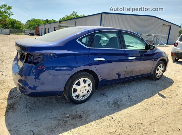 3N1AB7AP2KY275271 2019 NISSAN SENTRA Blue Задня права чверть
