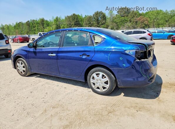 3N1AB7AP2KY275271 2019 NISSAN SENTRA Blue Задня ліва чверть