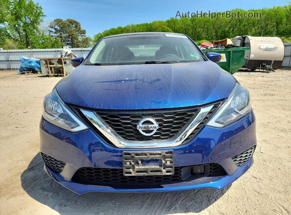 3N1AB7AP2KY275271 2019 NISSAN SENTRA Blue Вид спереду